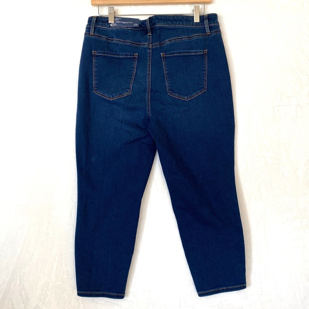 Talbots Women Petite High Waist Skinny Leg Jeggings Crop Jeans Dark Wash Sz 10P - Picture 3 of 10
